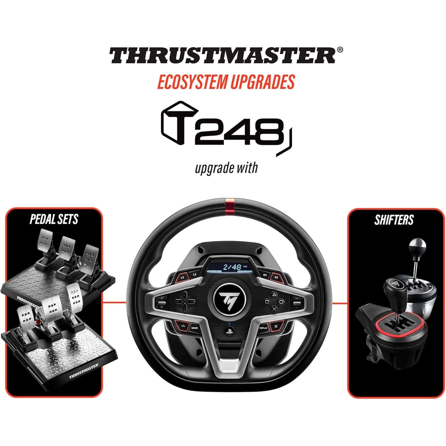 Thrustmaster T248 Racing Wheel For PS5, PS4 & PC - 3