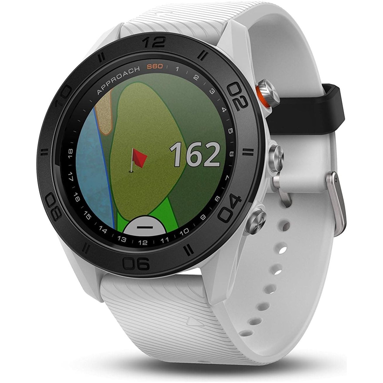 Buy Garmin,Garmin Approach S60, Premium GPS Golf Watch with Touchscreen Display and Full Color CourseView Mapping, White w/Silicone Band - Gadcet.com | UK | London | Scotland | Wales| Ireland | Near Me | Cheap | Pay In 3 | smartwatch