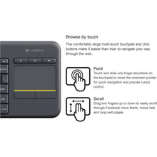 Buy Logitech,Logitech K400 Plus Wireless Touch TV Keyboard with Built-in Touchpad, Media Controls, QWERTY UK Layout - Black - Gadcet UK | UK | London | Scotland | Wales| Near Me | Cheap | Pay In 3 | Keyboard & Mouse