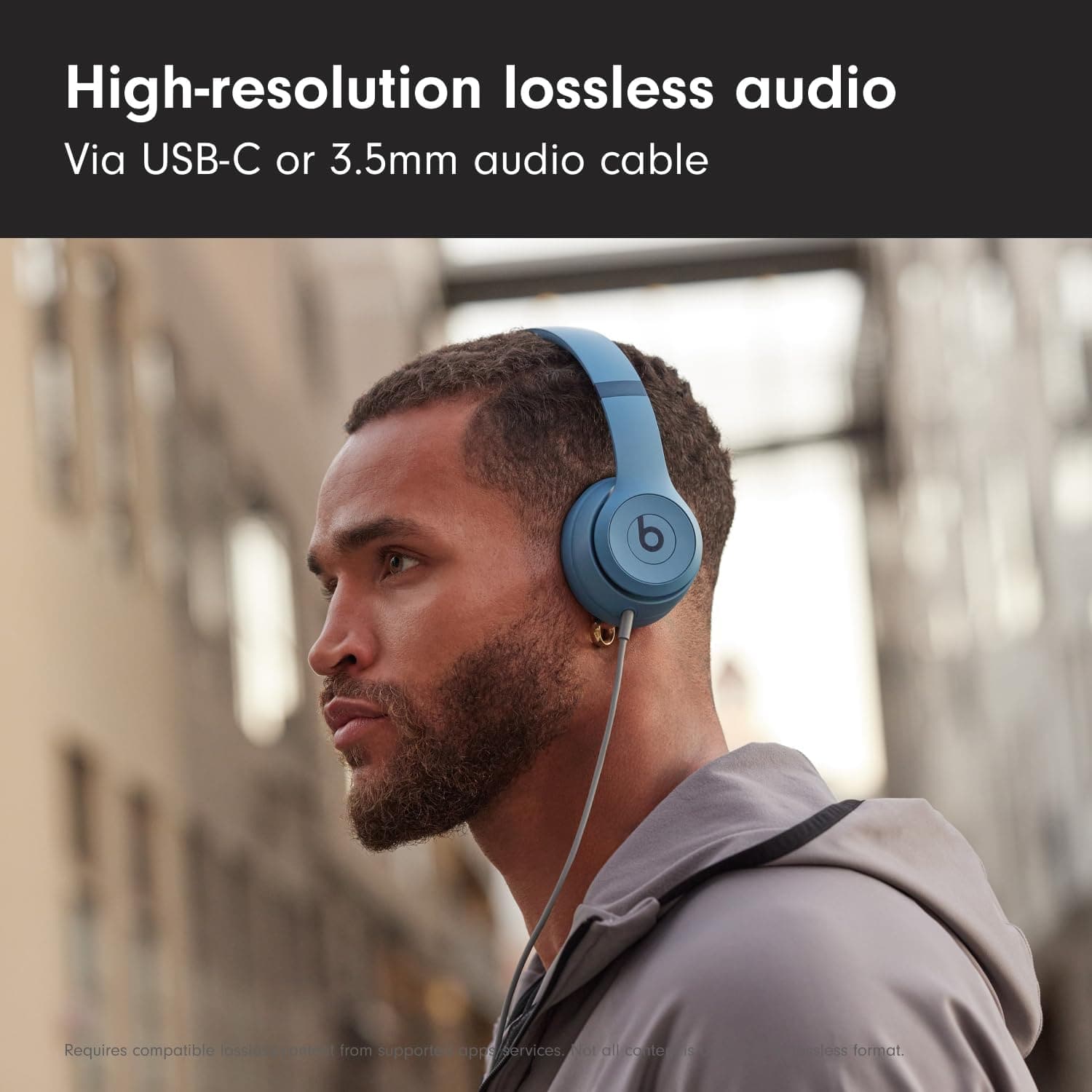 Buy Beats,Beats Solo 4 On-Ear True Wireless Headphones - Slate Blue - Gadcet UK | UK | London | Scotland | Wales| Near Me | Cheap | Pay In 3 | Headphones & Headsets