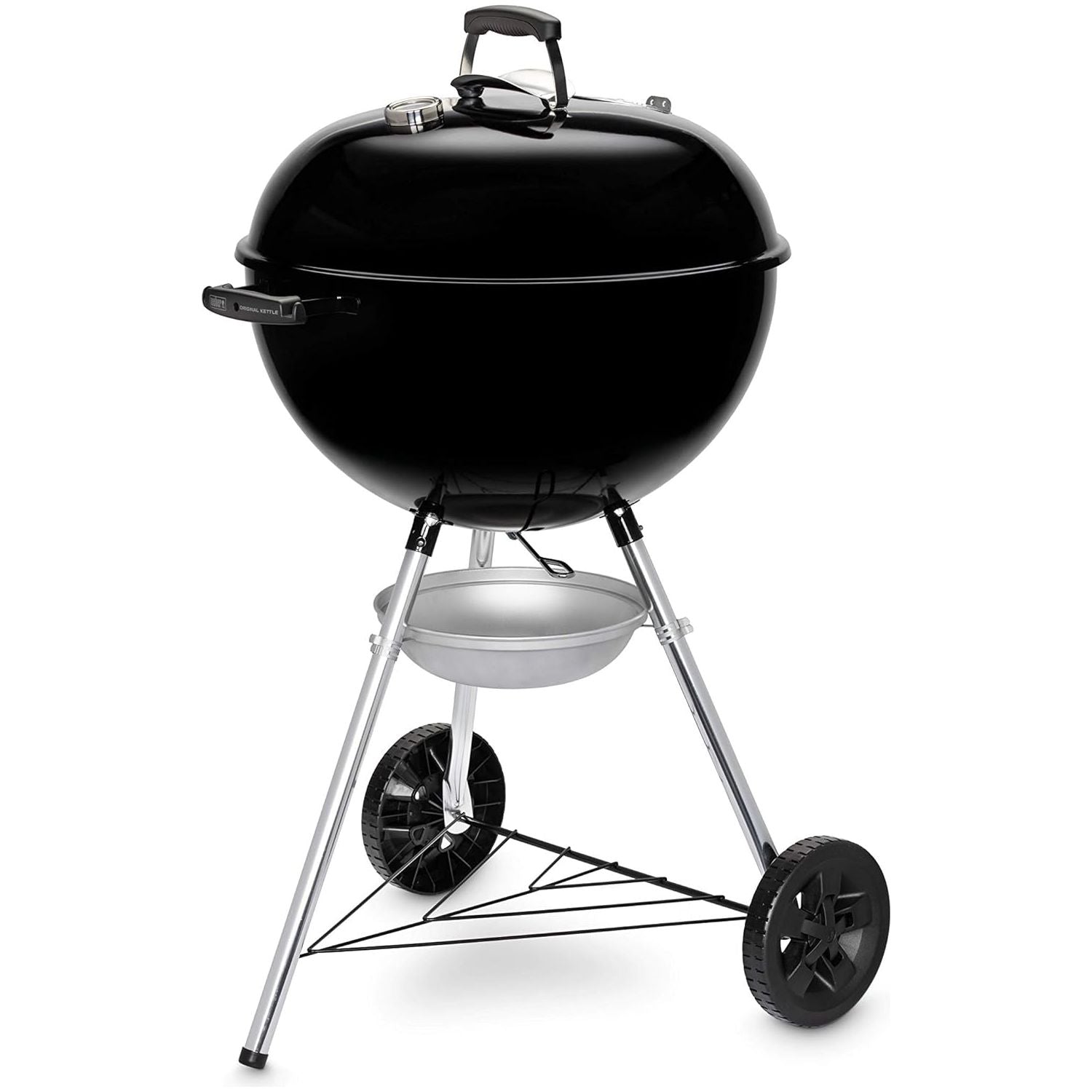 Buy Weber,Weber Original Kettle Charcoal Grill Barbecue, 57cm E-5710 BBQ Grill with Lid Cover, Thermometer, Stand & Wheels Freestanding Outdoor Oven & Cooker with Porcelain-Enamelled Bowl - Black - Gadcet UK | UK | London | Scotland | Wales| Near Me | Cheap | Pay In 3 | Outdoor Grills