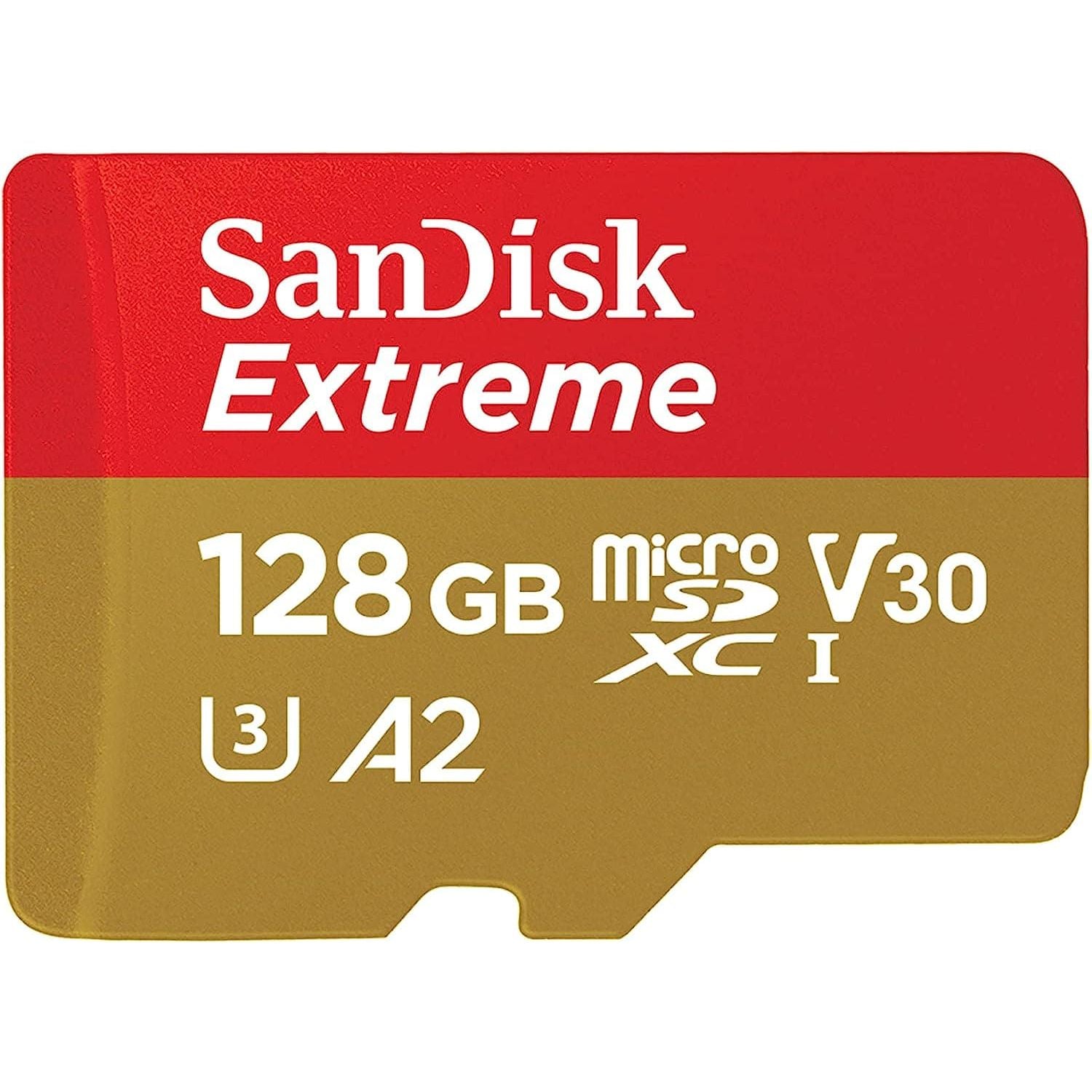 Buy Sandisk,SanDisk 128GB Extreme microSDXC card + SD adapter + RescuePRO Deluxe, up to 190MB/s, with A2 App Performance, UHS-I, Class 10, U3, V30, Black - Gadcet UK | UK | London | Scotland | Wales| Near Me | Cheap | Pay In 3 | Flash Memory Cards