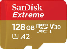 Buy Sandisk,SanDisk 128GB Extreme microSDXC card + SD adapter + RescuePRO Deluxe, up to 190MB/s, with A2 App Performance, UHS-I, Class 10, U3, V30, Black - Gadcet UK | UK | London | Scotland | Wales| Near Me | Cheap | Pay In 3 | Flash Memory Cards
