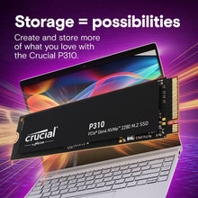 Crucial P310 2TB M.2 NVMe PCIe Gen4 SSD – Up to 7100MB/s, Laptop & Desktop Compatible (CT2000P310SSD801)