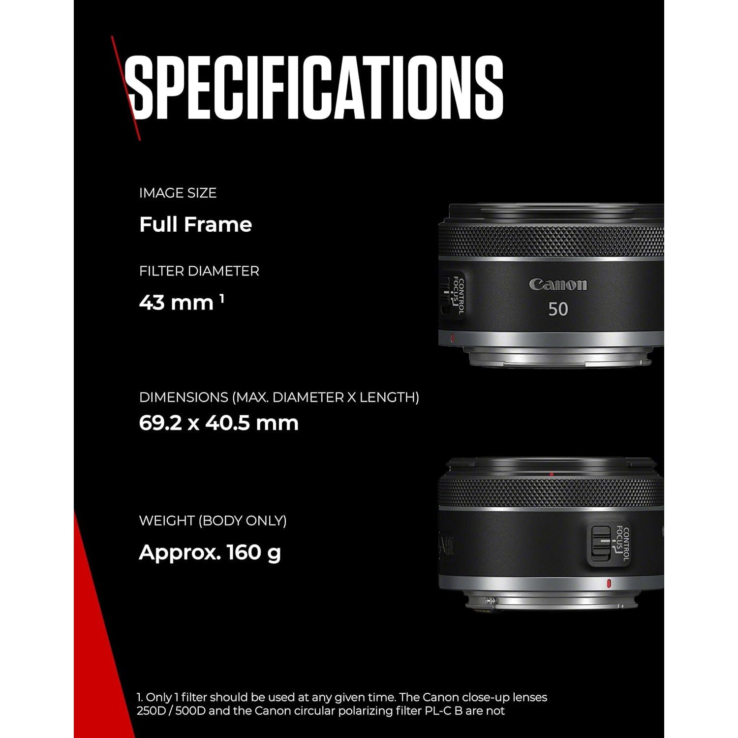 Buy Canon,Canon RF 50mm F1.8 STM Lens - Compact, Lightweight, Fast Aperture - For EOS R Series Cameras, Black - Gadcet UK | UK | London | Scotland | Wales| Near Me | Cheap | Pay In 3 | Camera Lenses