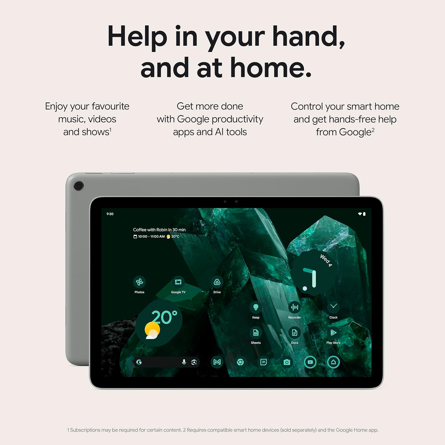 Buy Google,Google Pixel Tablet – Android tablet with 11-inch screen and extra-long battery life – 8 GB RAM – 128 GB storage – Porcelain - Gadcet UK | UK | London | Scotland | Wales| Near Me | Cheap | Pay In 3 | Tablet Computers