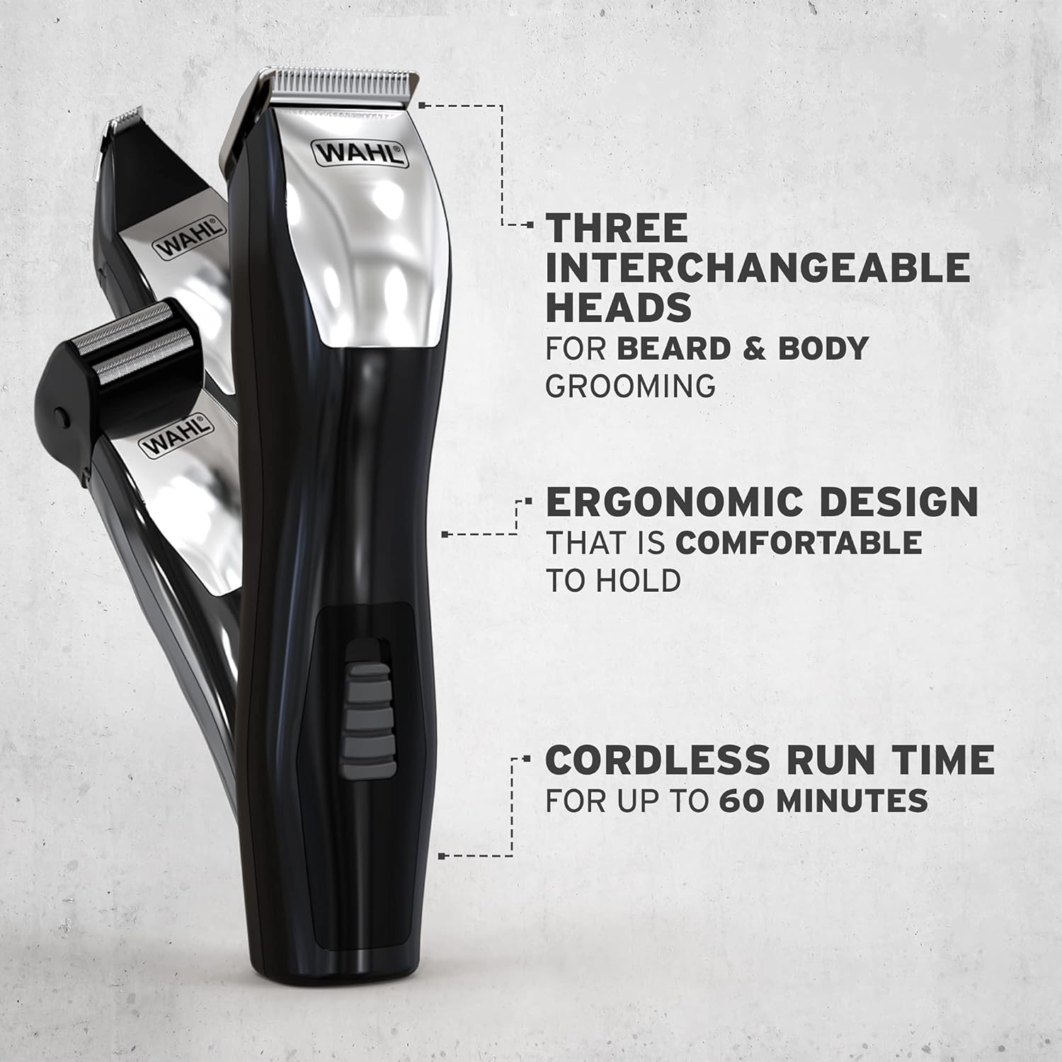 Buy Wahl,Wahl Groomsman 8-in-1 Multigroomer for Men - Face & Body Trimming, Beard & Stubble Trimmer, Nose Trimmer, 3 Interchangeable Heads, Grooming Set - Gadcet UK | UK | London | Scotland | Wales| Near Me | Cheap | Pay In 3 | Trimmer & Shavers
