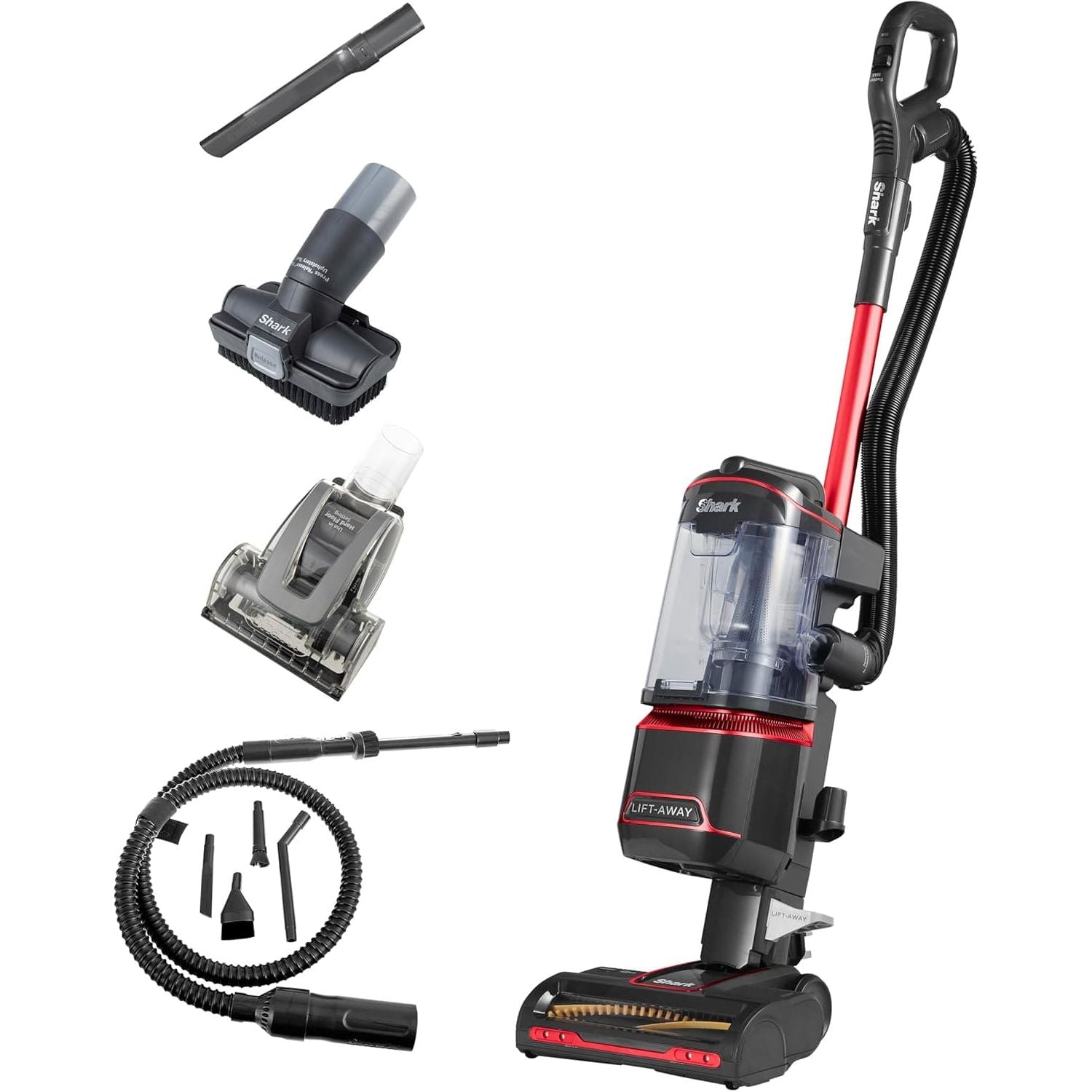 Buy SHARK,Shark Corded Upright Vacuum Cleaner with Anti Hair Wrap, Car Detail Kit, Pet Tool, Crevice Tool, Multi-Surface Tool, Transforms to Portable Vacuum, 750W 1.1 ltrs, Amazon Exclusive, Red, NZ690UKTSB - Gadcet UK | UK | London | Scotland | Wales| Ireland | Near Me | Cheap | Pay In 3 | Vacuums