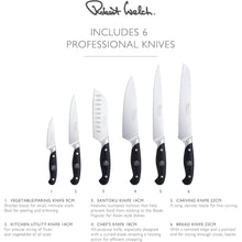 Robert Welch Professional Angle Oak Knife Block Set – 6-Piece Award-Winning Set