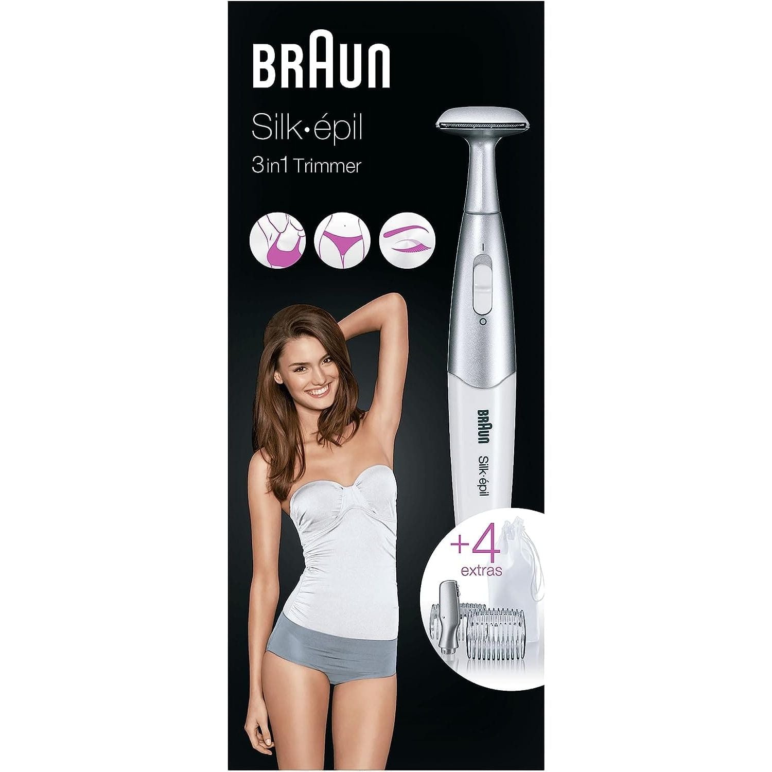 Buy Braun,Braun Silk-épil Bikini Styler, 3-in-1 Precision Bikini Trimmer with Precision Head, Bikini Shaping Head & 2 Trimming Combs, FG1100, White - Gadcet.com | UK | London | Scotland | Wales| Ireland | Near Me | Cheap | Pay In 3 | Electronics