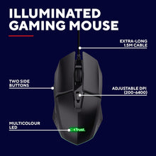 Buy Trust Gaming,Trust Gaming GXT 109 Felox Gaming Mouse with 6 Programmable Buttons, Advanced Software, Multicolour LED Lighting, 200-6400 DPI, 1.5m USB Cable, RGB Computer Mouse for PC, Laptop, Windows - Black - Gadcet UK | UK | London | Scotland | Wales| Near Me | Cheap | Pay In 3 | Mice & Trackballs