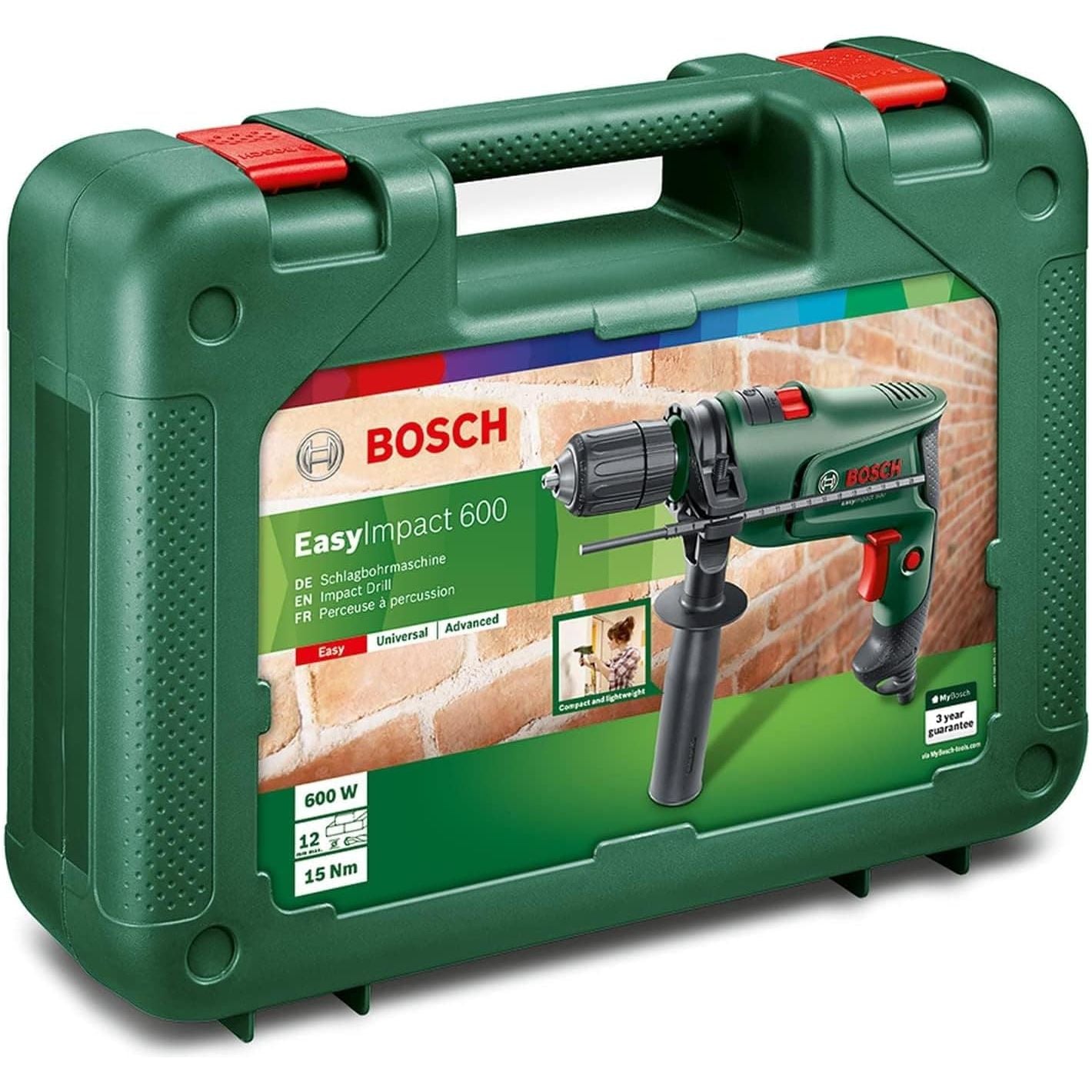 Buy Bosch,Bosch Electric Combi Drill EasyImpact 600 (600 W, in Carrying Case) - Gadcet UK | UK | London | Scotland | Wales| Near Me | Cheap | Pay In 3 | Handheld Power Drills