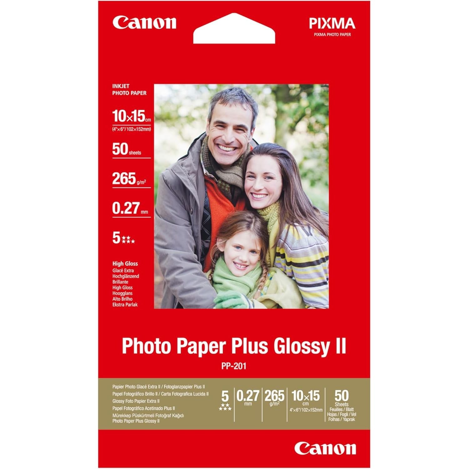 Buy Canon,Canon PP-201 Glossy II Photo Paper – 4x6", 50 Sheets, High-Gloss, Instant Touch-Dry, Canon Inkjet Compatible - Gadcet UK | UK | London | Scotland | Wales| Near Me | Cheap | Pay In 3 | Photographic Paper