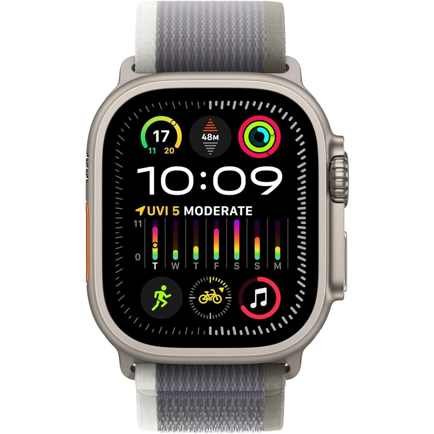 Buy Apple,Apple Watch Ultra 2 (49mm, GPS + Cellular) - Titanium Case, Trail Loop (Green/Grey, S/M), Precision GPS, Action Button, Extended Battery, Eco-Friendly - Gadcet UK | UK | London | Scotland | Wales| Near Me | Cheap | Pay In 3 | Watches
