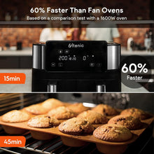 Buy ULTENIC,Ultenic K20 Dual Air Fryer, 6-in-1 Health Air Fryers with 2 Independent Frying Baskets, SYNC Cooking, XL 7.6L Family Sized, App with 100+ Recipes, Dishwasher-Safe - Gadcet UK | UK | London | Scotland | Wales| Near Me | Cheap | Pay In 3 | Kitchen & Home Appliances