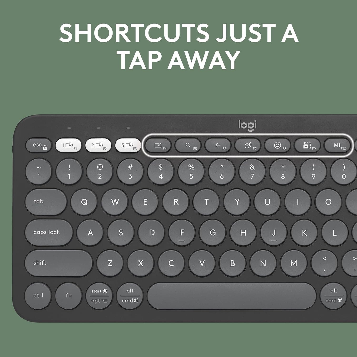 Buy Logitech,Logitech Pebble Keys 2 K380s Minimalist Keyboard - Graphite - Gadcet UK | UK | London | Scotland | Wales| Ireland | Near Me | Cheap | Pay In 3 | Keyboards