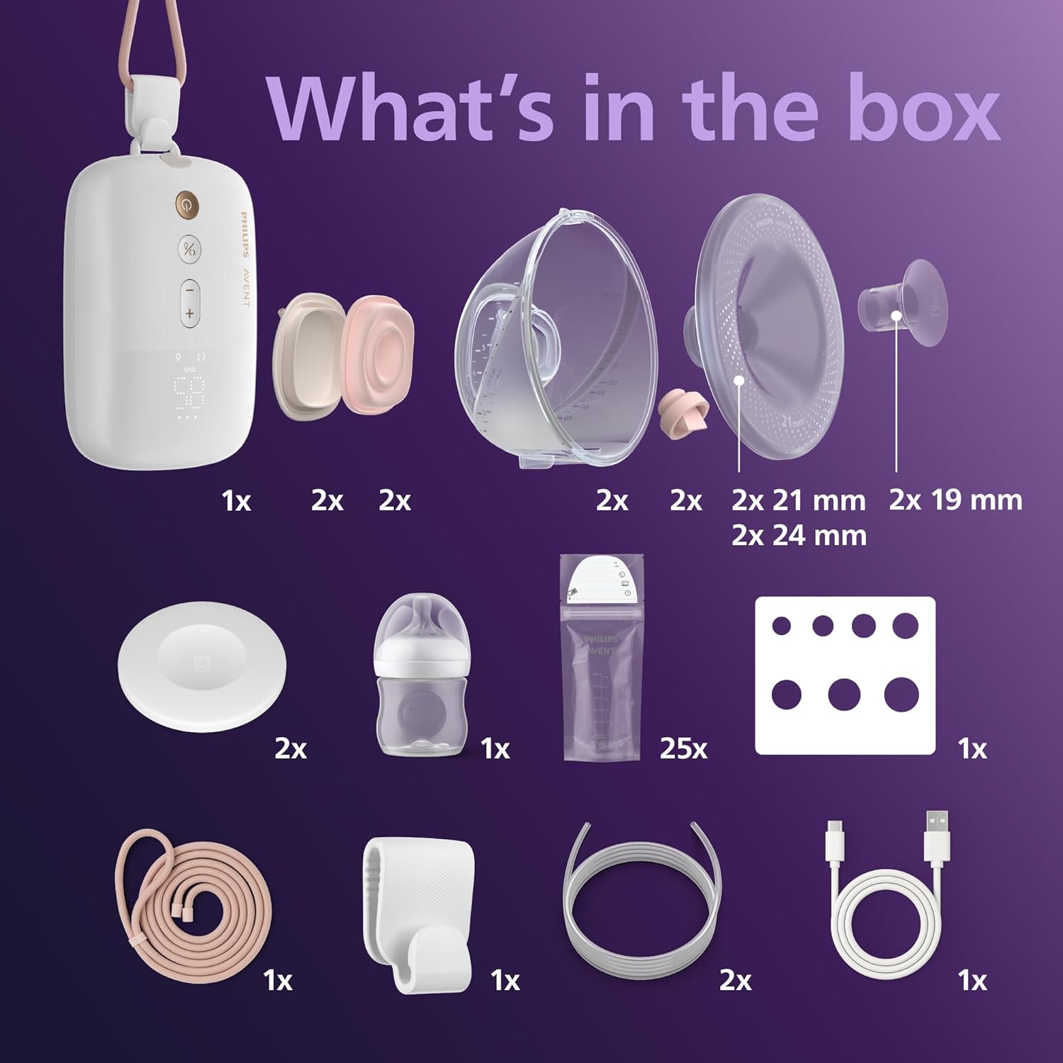Buy Philips,Philips Avent Hands-Free Double Electric Breast Pump – Model SCF547/11, Hospital-Strength, Mimics Natural Drinking Rhythm, 2 Collection Cups, 4 Breast Shields - Gadcet UK | UK | London | Scotland | Wales| Near Me | Cheap | Pay In 3 | Double Electric Breast Pumps