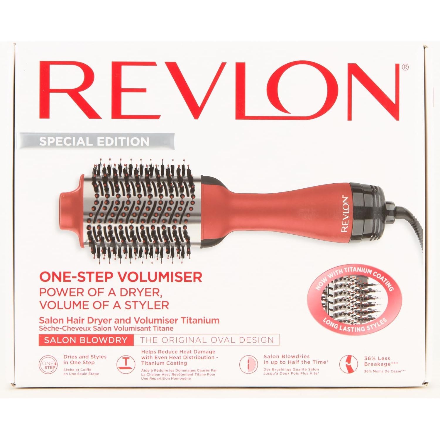 Buy REVLON,Revlon Salon One-Step Hair Dryer & Volumiser - 2-in-1 Styling Tool with Titanium Coating, Oval Design for Mid to Long Hair (RVDR5279UKE) - Gadcet UK | UK | London | Scotland | Wales| Near Me | Cheap | Pay In 3 | Hair Curler