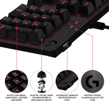 Buy Logitech,Logitech G413 Mechanical Gaming Keyboard, Romer-G with USB Pass-Through, US International Layout, Carbon Black - Gadcet UK | UK | London | Scotland | Wales| Ireland | Near Me | Cheap | Pay In 3 | Keyboard & Mouse