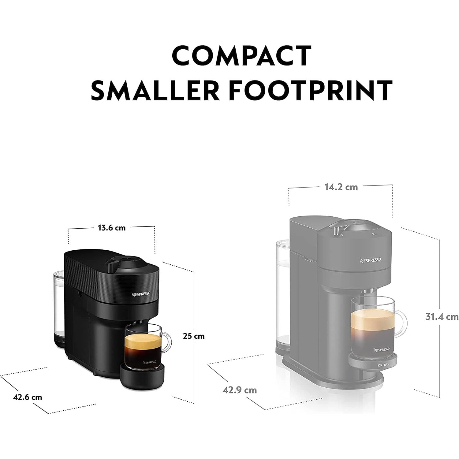 Buy Nespresso,Nespresso Vertuo Pop Coffee Machine by Magimix Liquorice Black 11729 - Gadcet UK | UK | London | Scotland | Wales| Ireland | Near Me | Cheap | Pay In 3 | Coffee Makers & Espresso Machines