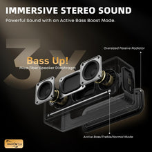 StageSound Portable Bluetooth Speaker - 40W, IPX7 Waterproof, Powerful Bass, LED Lights, Wireless Speaker for Home & Outdoors
