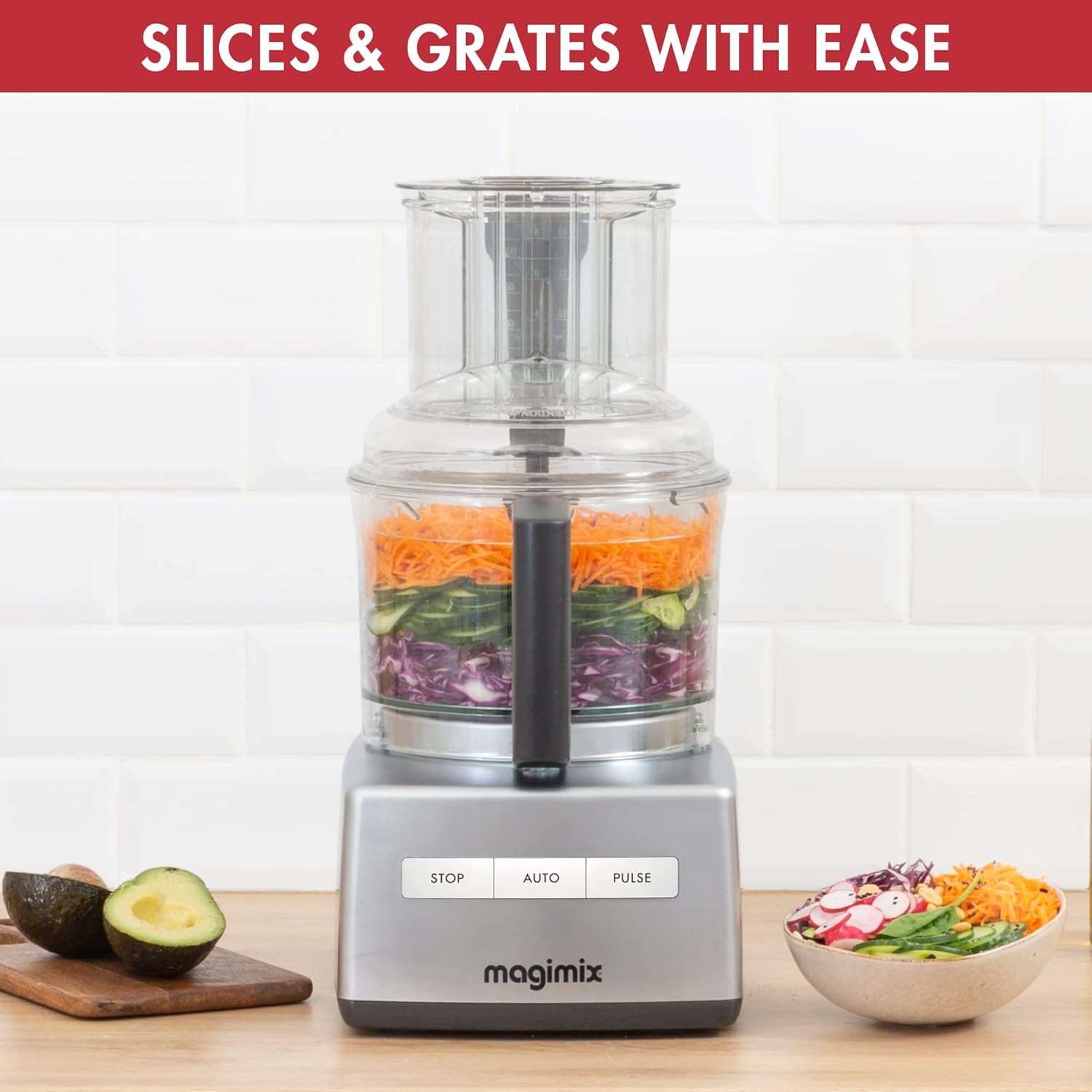 Buy Magimix,Magimix 3200XL Food Processor – 6-in-1 Multifunctional Preparation System – Satin Finish (Storage Box Cracked) - Gadcet UK | UK | London | Scotland | Wales| Near Me | Cheap | Pay In 3 | Food Mixers & Blenders