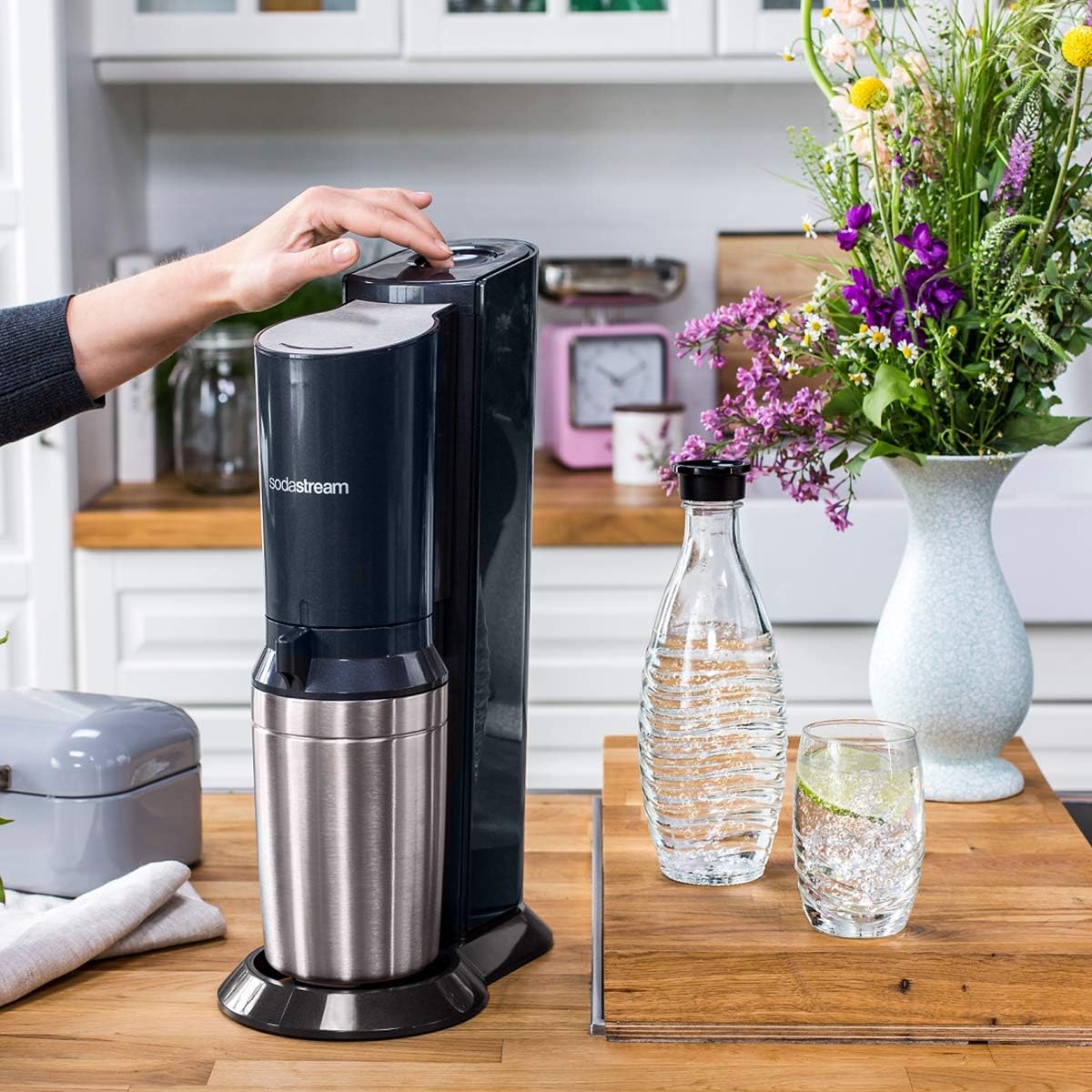 Buy SODASTREAM,SodaStream Crystal Sparkling Water Maker - Plastic, Black - Gadcet UK | UK | London | Scotland | Wales| Near Me | Cheap | Pay In 3 | Kitchen & Home Appliances#