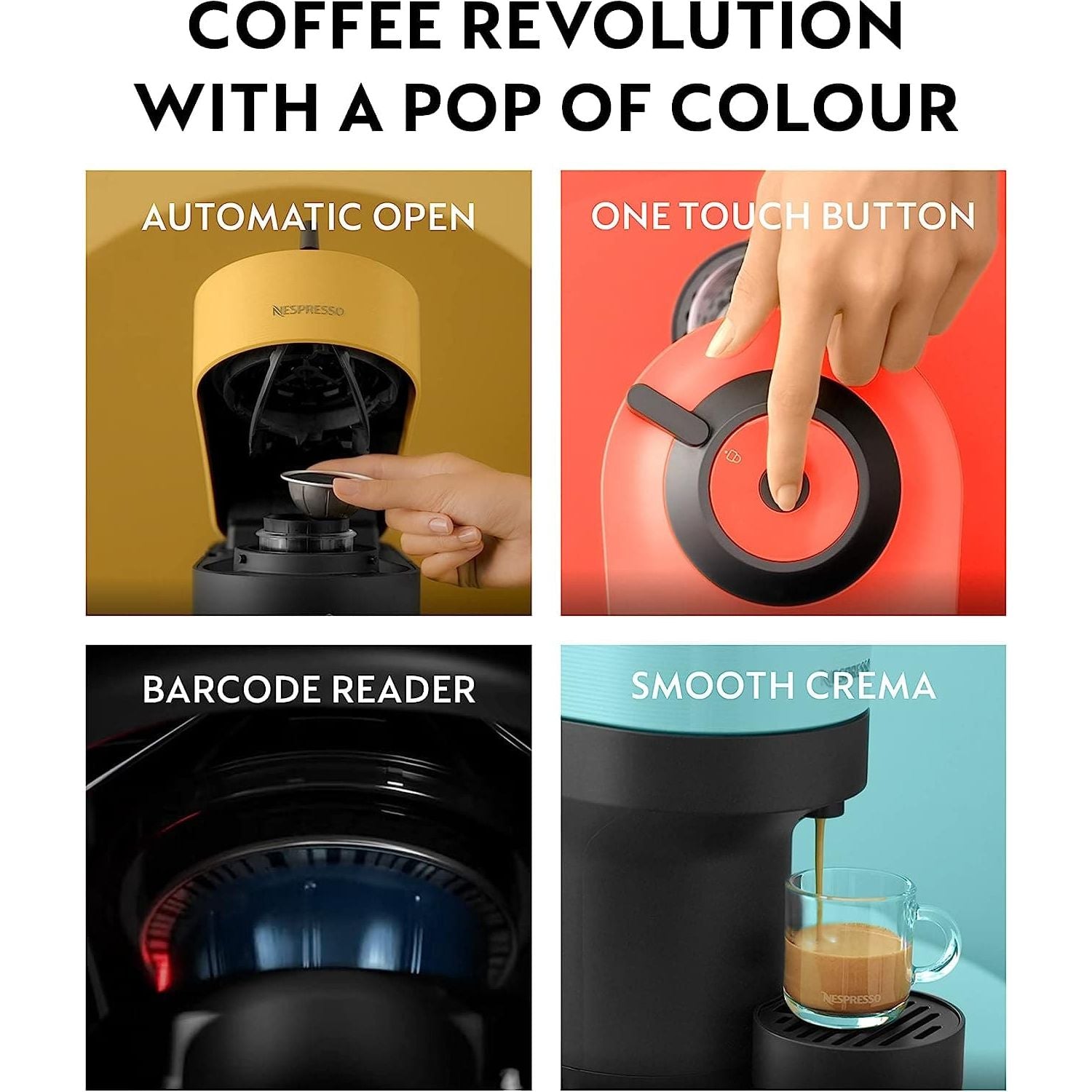 Buy Nespresso,Nespresso Vertuo Pop Coffee Machine by Magimix Liquorice Black 11729 - Gadcet UK | UK | London | Scotland | Wales| Ireland | Near Me | Cheap | Pay In 3 | Coffee Makers & Espresso Machines