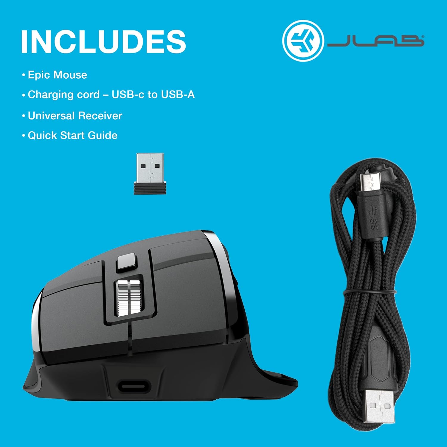 Buy Gadcet UK,JLab Epic Bluetooth Mouse – Rechargeable Wireless Mouse with OLED Display (Tri-Mode: BT 5.2/5.2/2.4 GHz) – Multi-Device, Silent, for Laptop, PC, Mac, iPad & Tablet - Gadcet UK | UK | London | Scotland | Wales| Near Me | Cheap | Pay In 3 | Mice & Trackballs