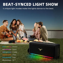 StageSound Portable Bluetooth Speaker - 40W, IPX7 Waterproof, Powerful Bass, LED Lights, Wireless Speaker for Home & Outdoors