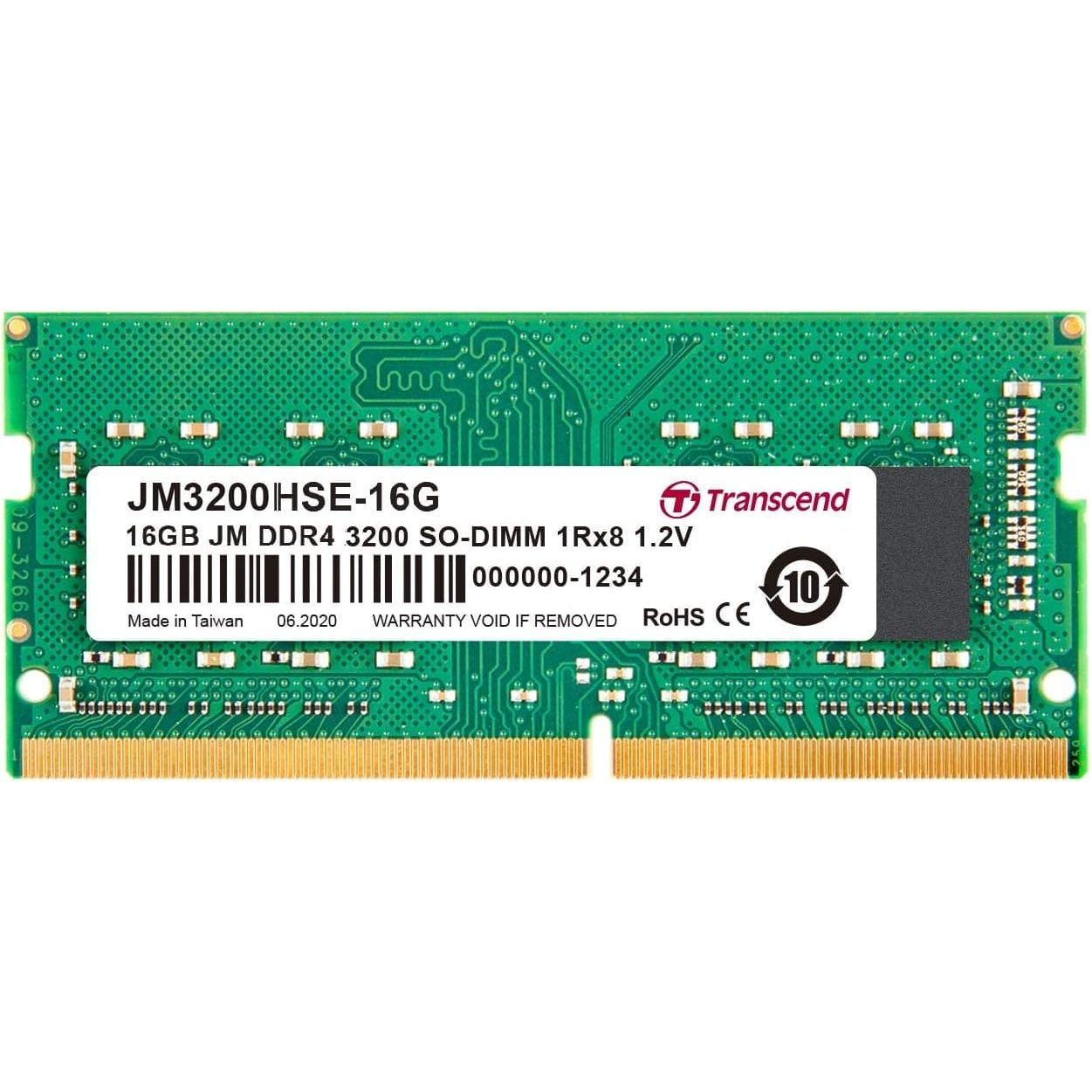Buy Transcend,Transcend JM3200HSE-16G |DDR4-3200 Unbuffered SO-DIMM 16GB - Gadcet UK | UK | London | Scotland | Wales| Near Me | Cheap | Pay In 3 | RAM