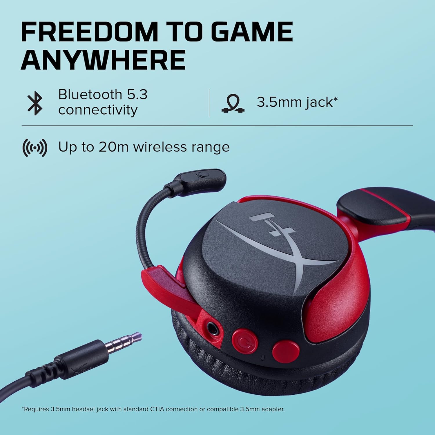 Buy HyperX,HyperX Cloud Mini Wireless Headset – Volume Limited 85dB (Multi-Platform Compatible) - Gadcet UK | UK | London | Scotland | Wales| Near Me | Cheap | Pay In 3 | Headphone and Headset