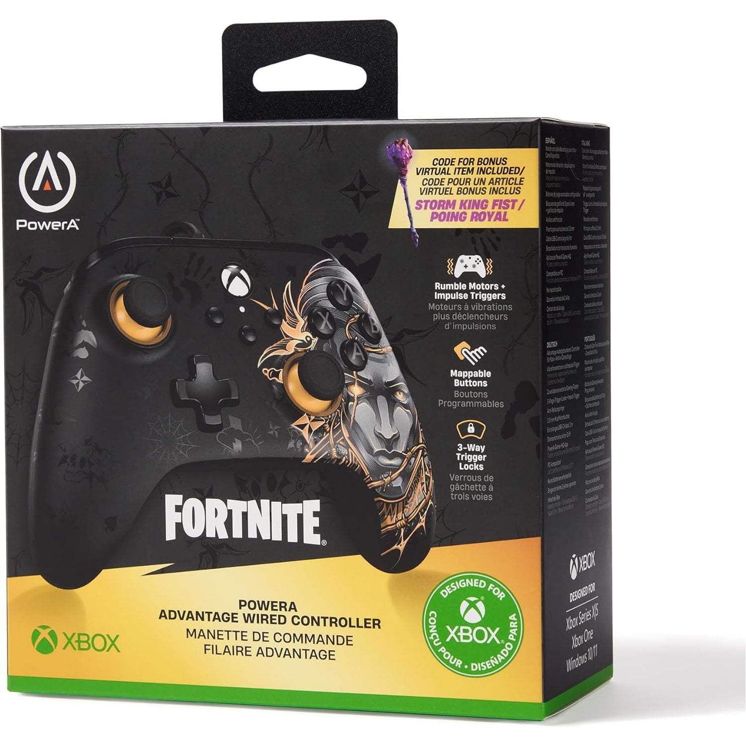 Buy Power A,PowerA Advantage Wired Controller for Xbox Series X|S – Fortnite Midas Edition, USB-C, Compatible with Xbox One & Windows 10/11 - Gadcet UK | UK | London | Scotland | Wales| Near Me | Cheap | Pay In 3 | Game controllers