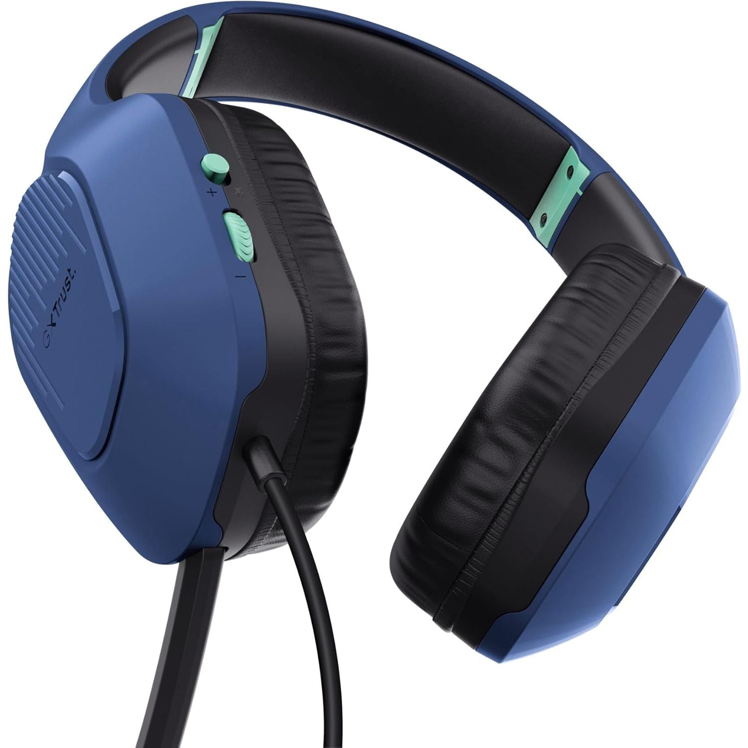 Buy Trust Gaming,Trust Gaming GXT 418B Rayne Lightweight Gaming Headset - 3.5mm Jack, 50mm Drivers, Foldaway Microphone, Over-Ear, Wired, 2m Cable, for PC, Xbox, PS4, PS5, Switch, Mobile - Blue - Gadcet UK | UK | London | Scotland | Wales| Near Me | Cheap | Pay In 3 | Headphones & Headsets