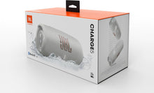 JBL Charge 5 Portable Bluetooth Speaker – Deep Bass, 20H Playtime, IP67 Waterproof, Powerbank, White