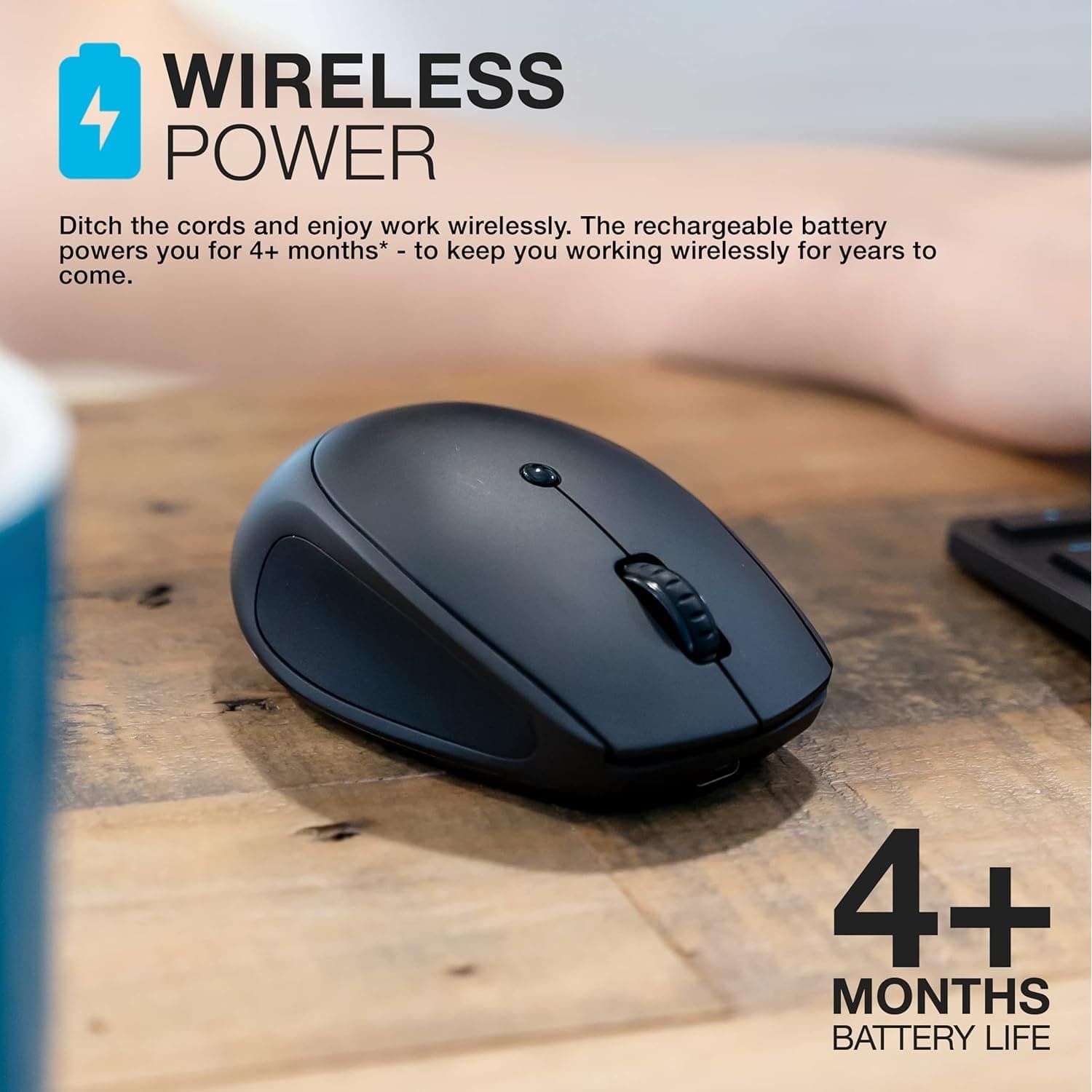 Buy JLab,PNY JLab Go Charge Wireless Rechargeable Bluetooth Mouse - Ergonomic, Silent, Multi-Device Compatibility, Includes USB Dongle - Gadcet UK | UK | London | Scotland | Wales| Near Me | Cheap | Pay In 3 | Mice & Trackballs
