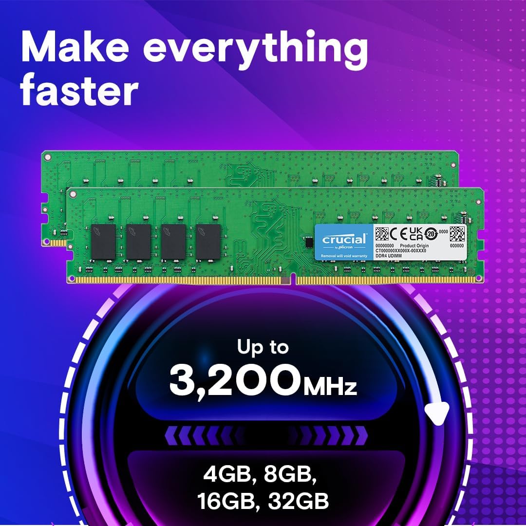 Buy Crucial,Crucial RAM 8GB DDR4 3200MHz CL22 Desktop Memory CT8G4DFRA32A - Gadcet UK | UK | London | Scotland | Wales| Near Me | Cheap | Pay In 3 | RAM