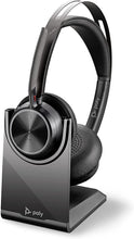 Buy Poly,Poly - Voyager Focus 2 UC Bluetooth Headset + Charging Cradle (Plantronics) - Stereo headset with boom microphone, USB-A for PC/Mac - Active Noise Canceling - Works with Teams - Gadcet.com | UK | London | Scotland | Wales| Ireland | Near Me | Cheap | Pay In 3 | Headphones & Headsets