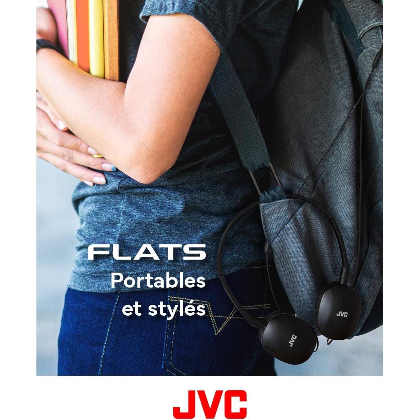Buy JVC,JVC HA-S160M-B Flats Foldable Headphones with Microphone - Black - Gadcet UK | UK | London | Scotland | Wales| Near Me | Cheap | Pay In 3 | Headphones & Earphones
