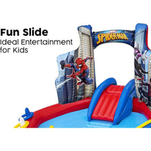 Bestway Spider-Man Inflatable Play Centre – Marvel Water Slide & Garden Play Toy with Repair Patch