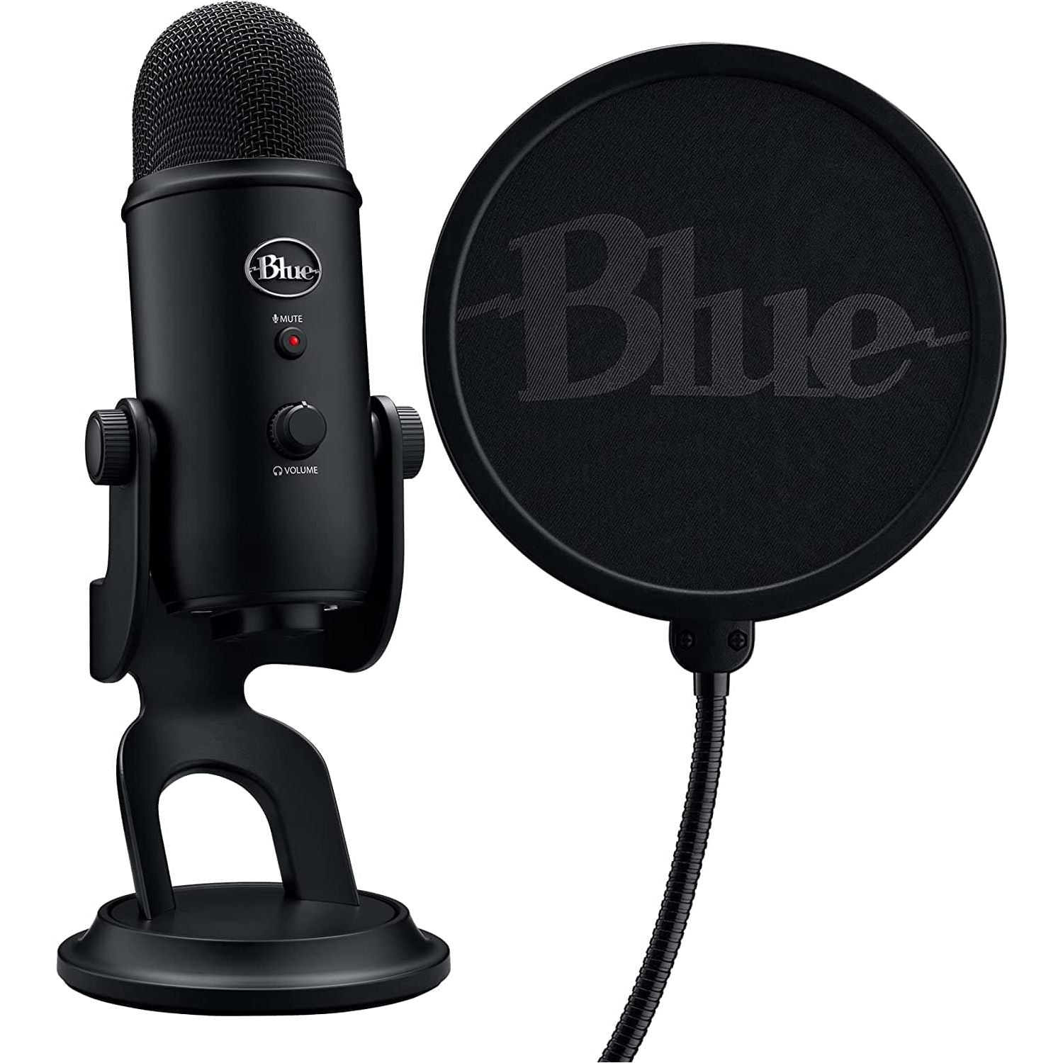Logitech,Logitech G Blue Yeti Game Streaming Kit with 3 streamlabs Themes & custom Pop Filter - Gadcet.com