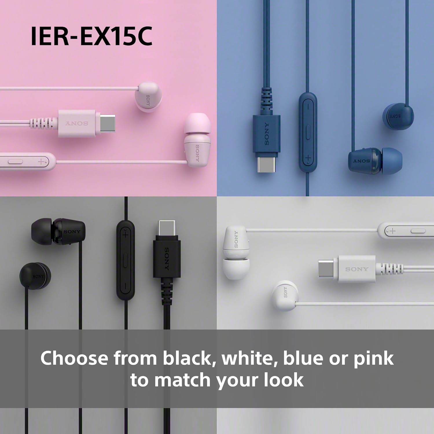 Buy Sony,Sony IER-EX15C USB-C Wired In-Ear Headphones with Mic – Stylish Pink - Gadcet UK | UK | London | Scotland | Wales| Near Me | Cheap | Pay In 3 | In-Ear Headphones