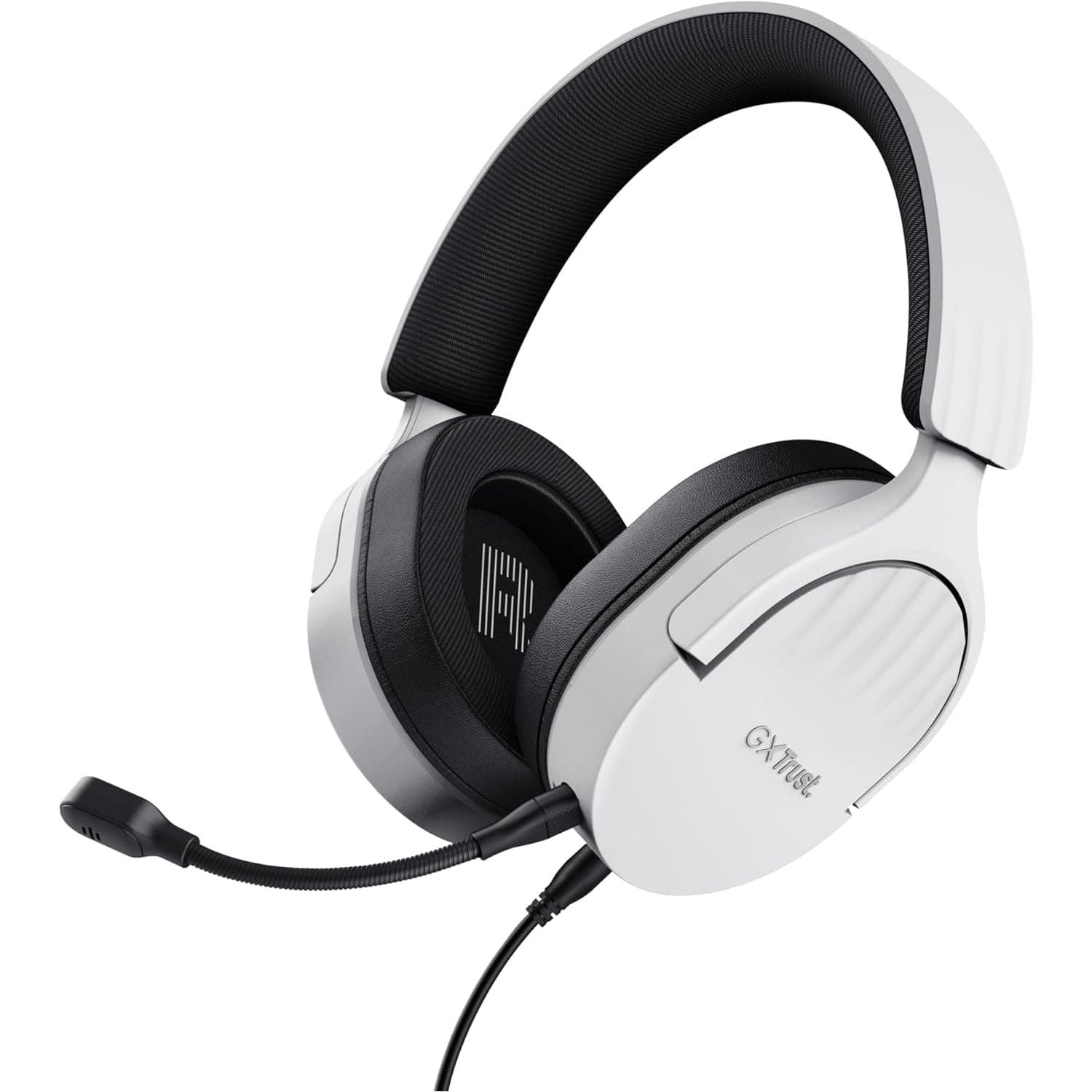 Buy Trust,Trust Gaming GXT 489 Fayzo Gaming Headset for PC, PS5, PS4, Xbox Series X|S, Switch, Mobile, 3.5 mm Jack, 35% Recycled Plastics, Over-Ear Wired Headphones with Noise Cancelling Microphone - White - Gadcet UK | UK | London | Scotland | Wales| Near Me | Cheap | Pay In 3 | Headphones & Headsets