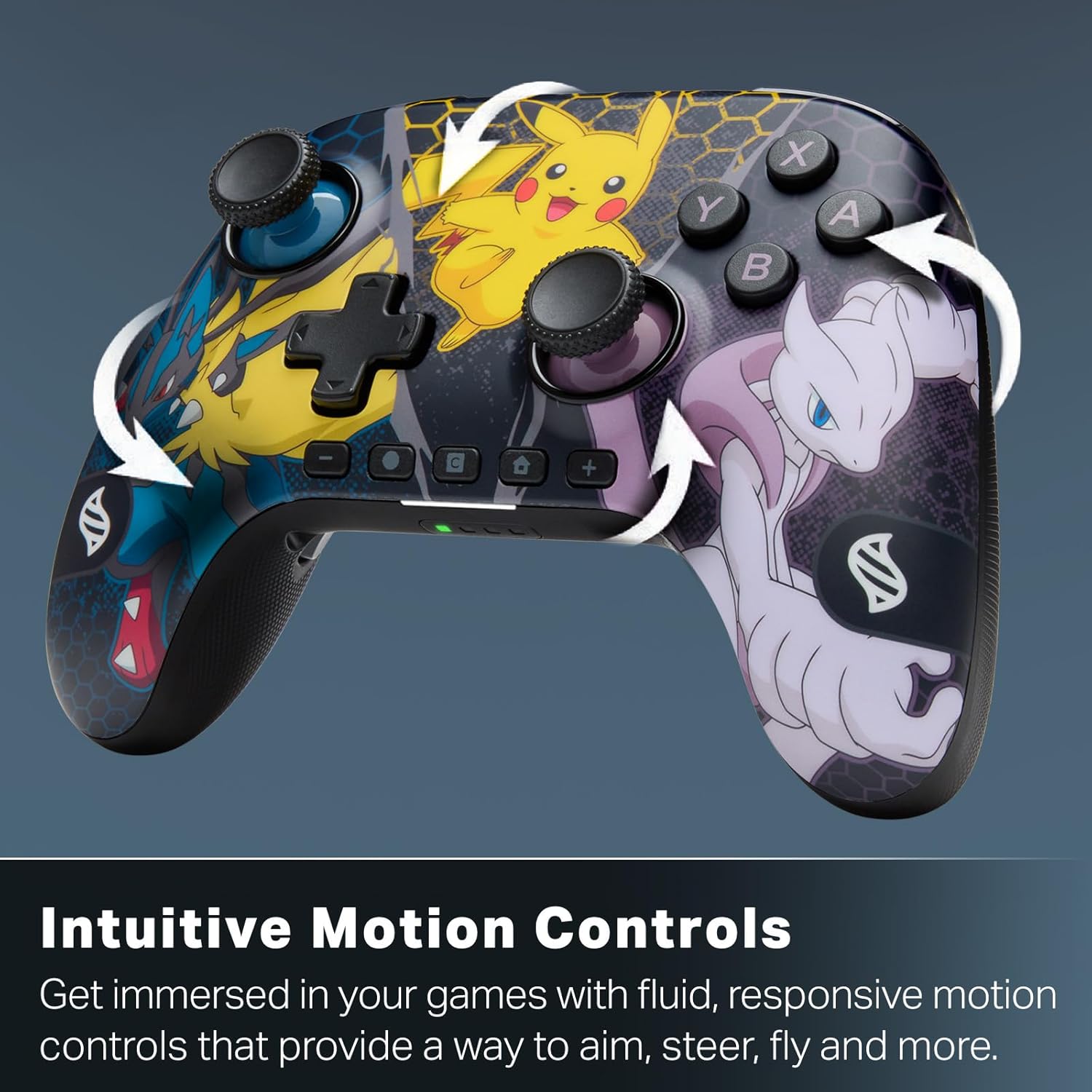 Buy Nintendo,PowerA Advantage Wireless Controller for Nintendo Switch 2 - Pokémon: Mega Evolutions, Officially Licensed, Hall Effects, Mappable Buttons, Pro Controller, C Button, Motion Controls - Gadcet UK | UK | London | Scotland | Wales| Near Me | Cheap | Pay In 3 | Portable Game Console Controller