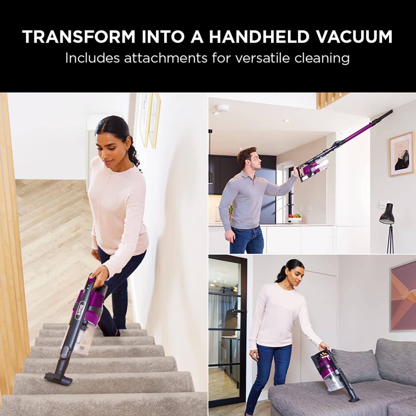 Buy Shark,Shark Cordless Stick Vacuum Cleaner - Anti Hair Wrap, Up to 80 Min Run-Time (2 Batteries), Flexible, with Crevice & Upholstery Tools - Fuchsia IZ252UK - Gadcet UK | UK | London | Scotland | Wales| Near Me | Cheap | Pay In 3 | Vaccum Cleaner