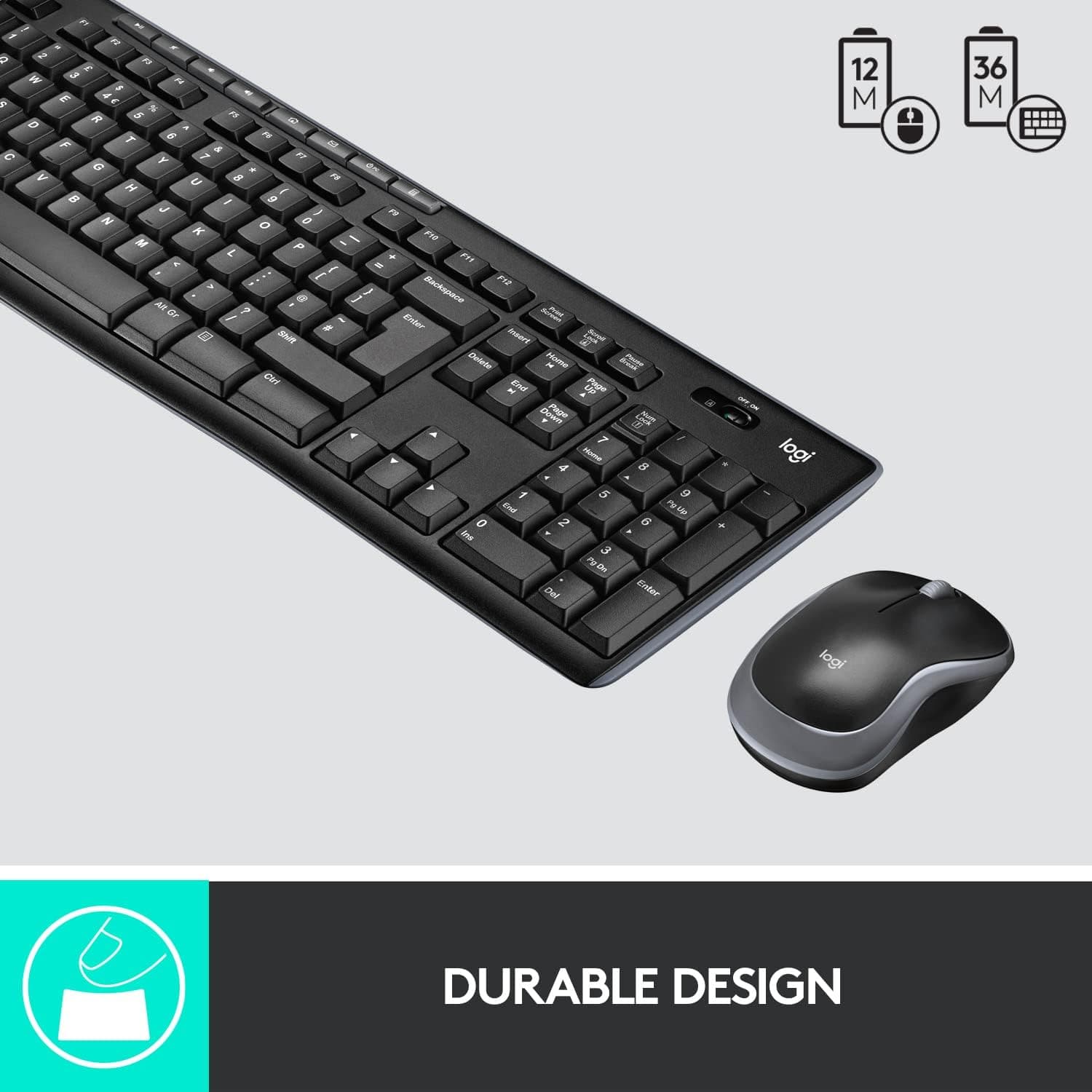 Buy Logitech,Logitech MK270 Wireless Keyboard and Mouse Combo - Black - Gadcet UK | UK | London | Scotland | Wales| Ireland | Near Me | Cheap | Pay In 3 | Keyboards