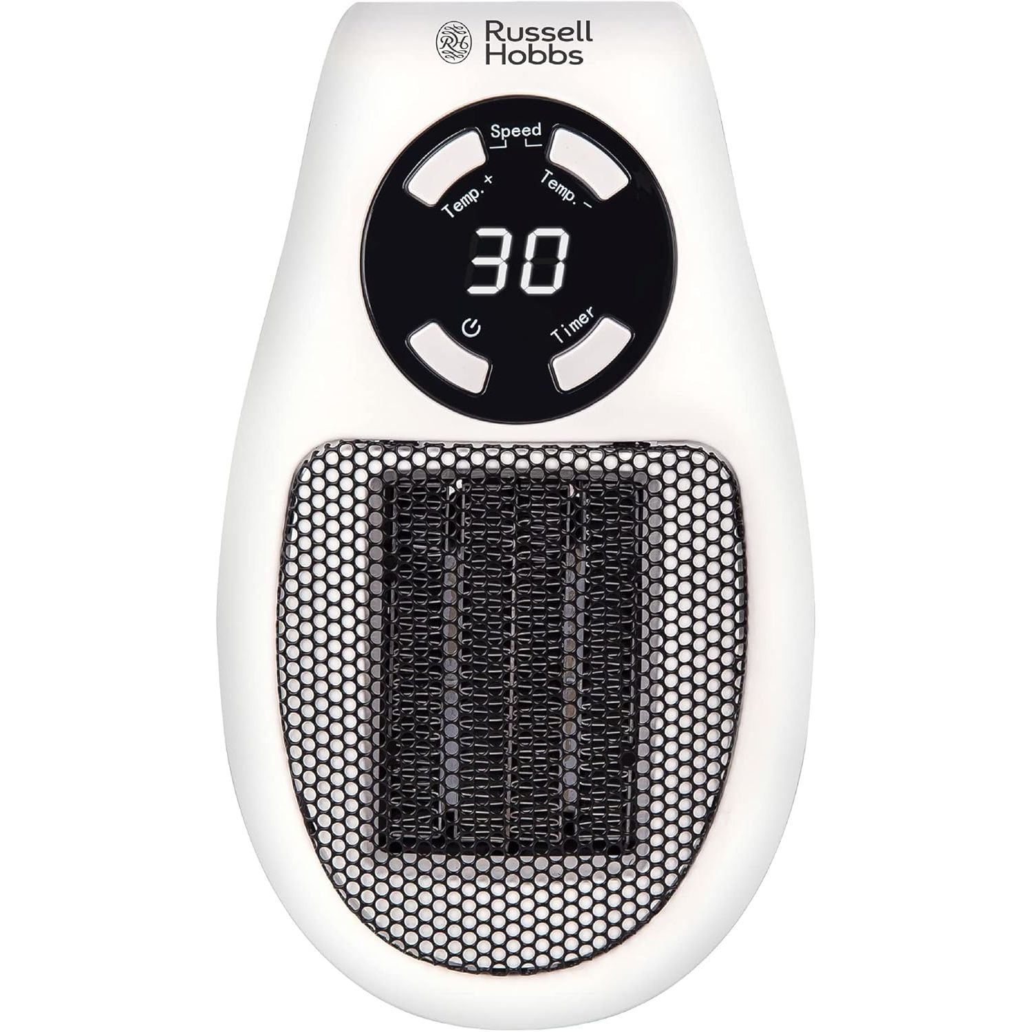Buy Russell Hobbs,Russell Hobbs RHPH2001 500W Ceramic Plug Heater – Adjustable Thermostat, 12-Hour Timer, LED Display, 2 Fan Speeds – White - Gadcet UK | UK | London | Scotland | Wales| Near Me | Cheap | Pay In 3 | Plug