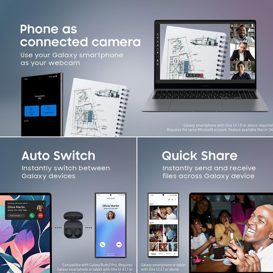 Buy Samsung,Samsung Galaxy Book4 Pro 16" – Intel Core Ultra 7 155H, 16GB RAM, 1TB SSD, Intel Arc Graphics, Windows 11 - Gadcet UK | UK | London | Scotland | Wales| Near Me | Cheap | Pay In 3 | Laptops