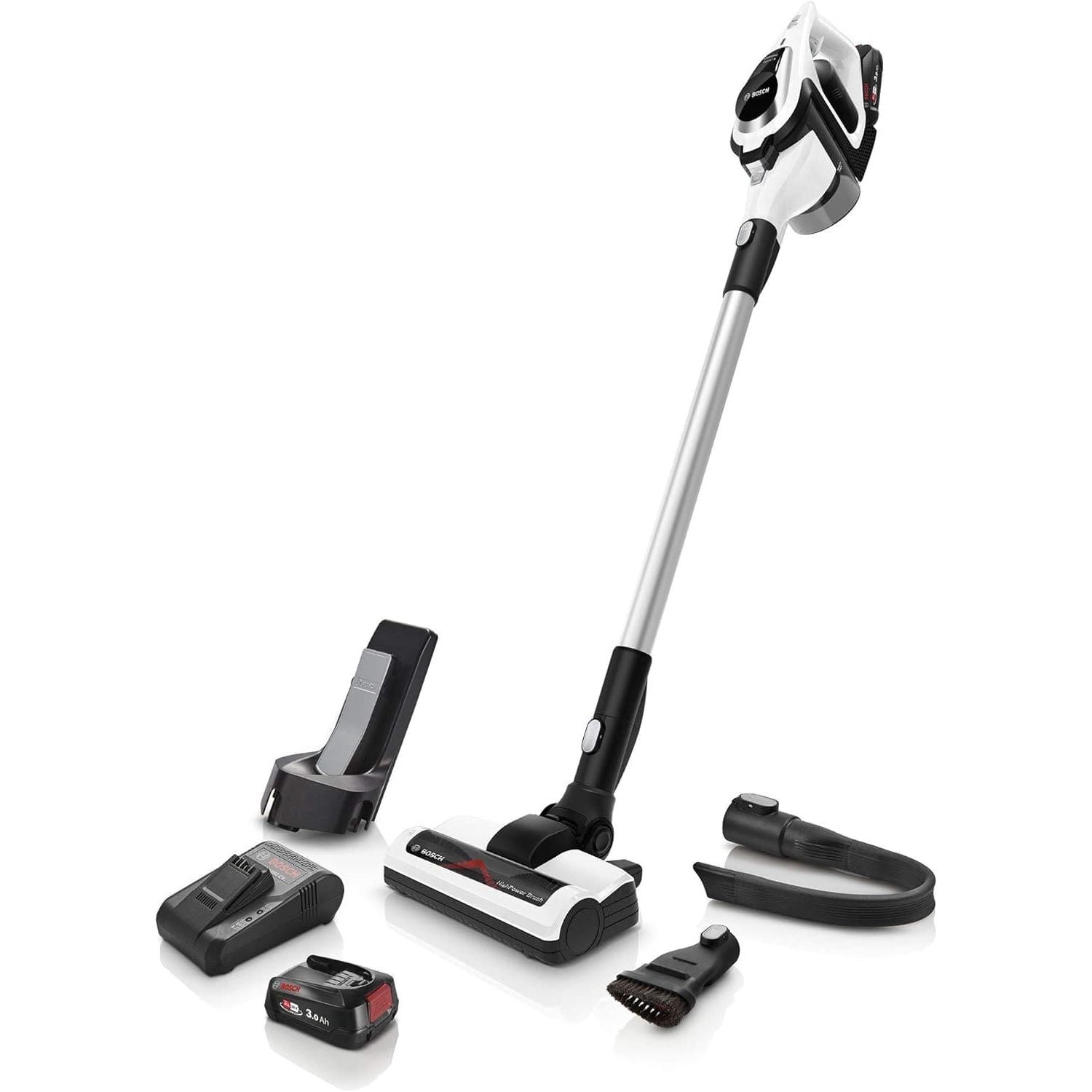 Buy Bosch,Bosch BCS122GB Unlimited Serie | 8 - Rechargeable Cordless and Lightweight Vacuum Cleaner for Multiple Surfaces with Two Interchangeable Power For All Battery Packs and Quick Charger,White - Gadcet UK | UK | London | Scotland | Wales| Ireland | Near Me | Cheap | Pay In 3 | Vacuum Cleaner