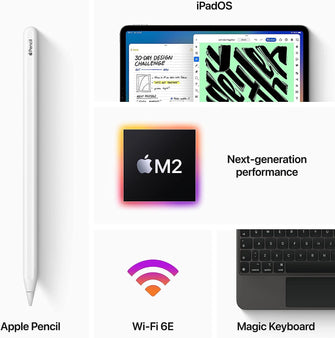 Buy Apple,Apple 2022 12.9-inch iPad Pro (Wi-Fi, 128GB) - Silver (6th generation) - Gadcet.com | UK | London | Scotland | Wales| Ireland | Near Me | Cheap | Pay In 3 | iPad